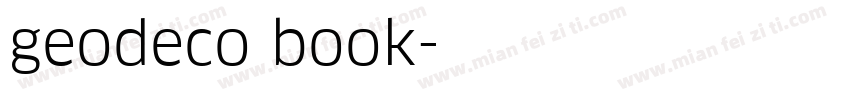 geodeco book字体转换